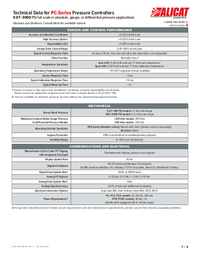 Thumbnail of document Data Sheet - PC Series Pressure Controller